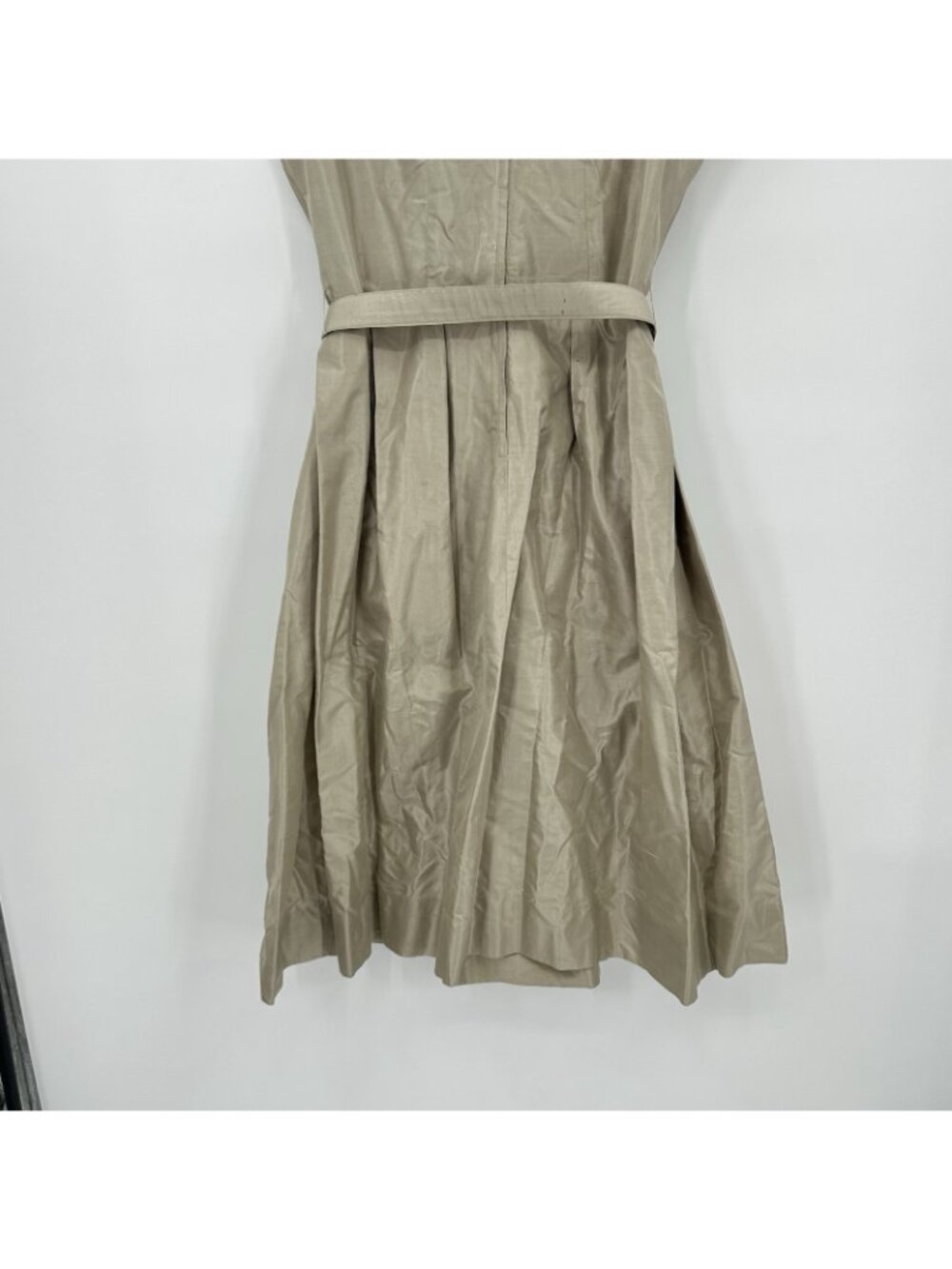 vintage 50s R&K ORIGINALS dress taupe SMALL fit flare rockabilly mid century - Picture 14 of 15